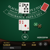 HeroSpin - Jeu de table Blackjack - Classic et Multi-Hand